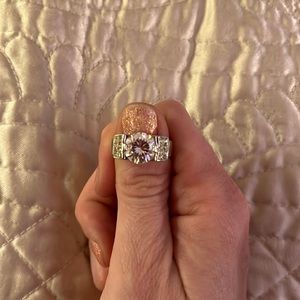 Faux diamond ring